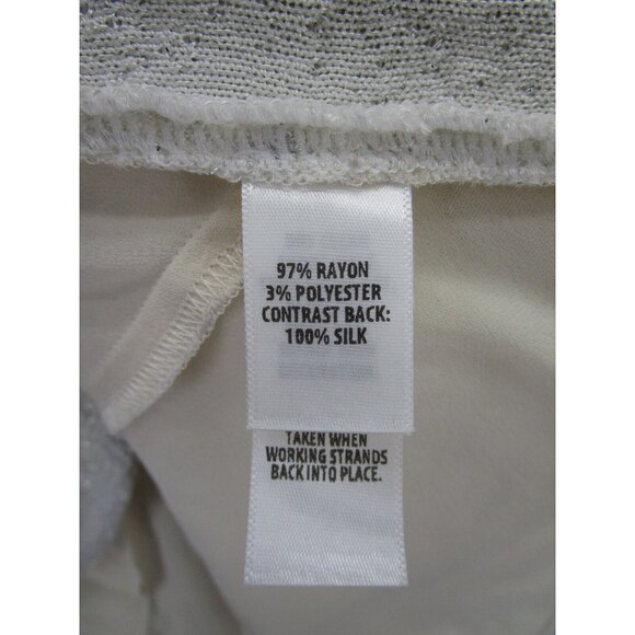 St John Top Medium Wrap Blouse Pullover Knit Boat Neck Lined Career - Picture 9 of 10